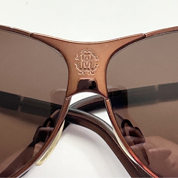 Roberto Cavalli Anfione Metallic Bronze Sunglasses EUC - Picture 12 of 12